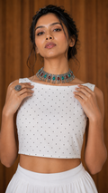 OXIDISED JEWELLERY NECK PIECE