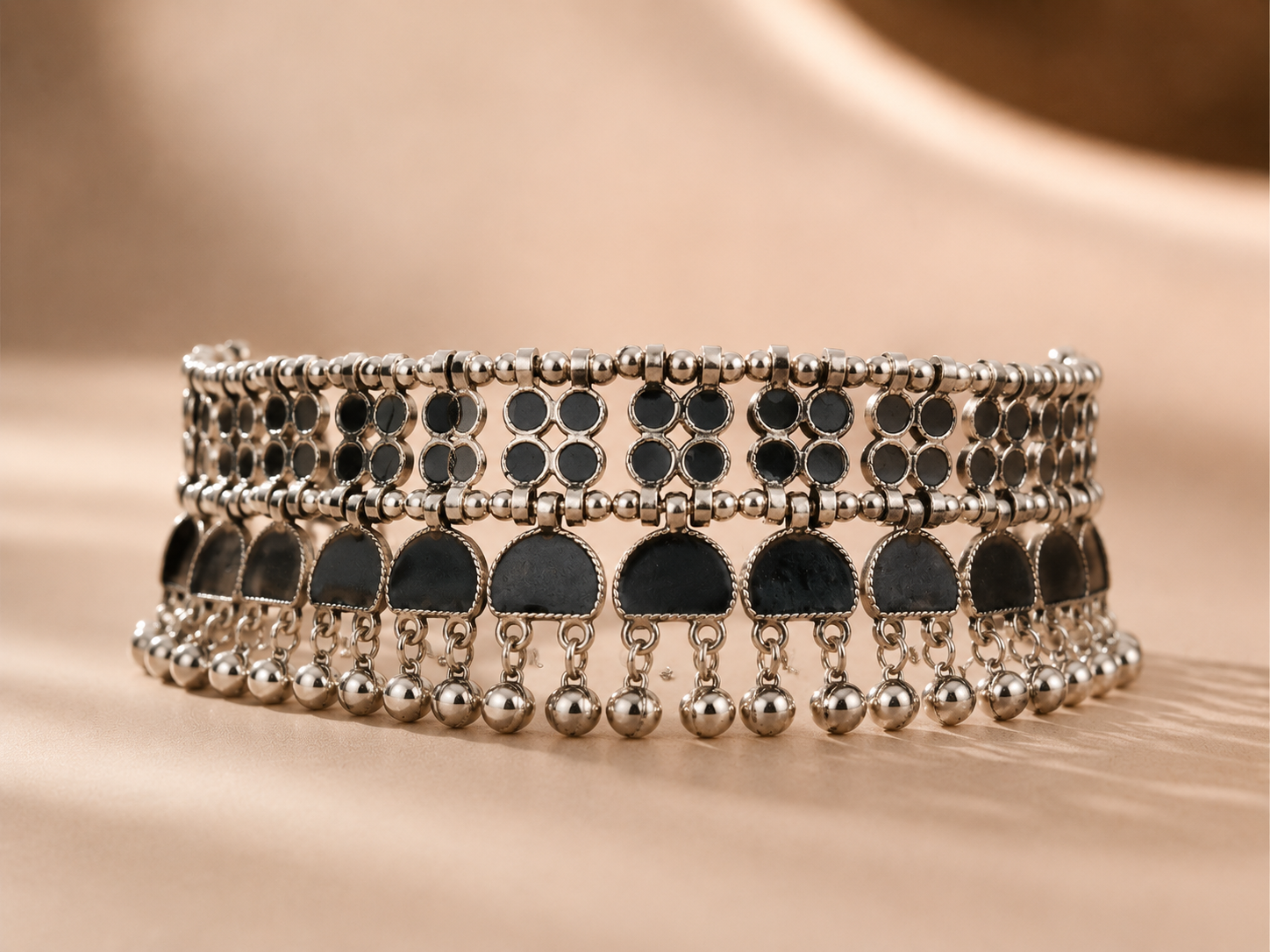 OXIDISED JEWELLERY NECK PIECE