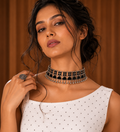 OXIDISED JEWELLERY NECK PIECE