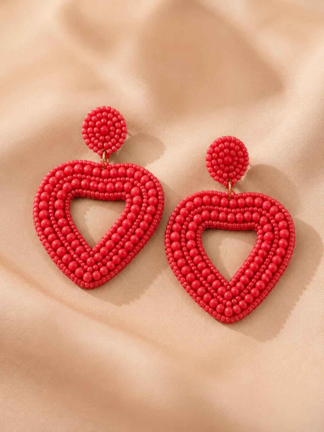 HANDMADE BEADED EMBROIDERY EARRING