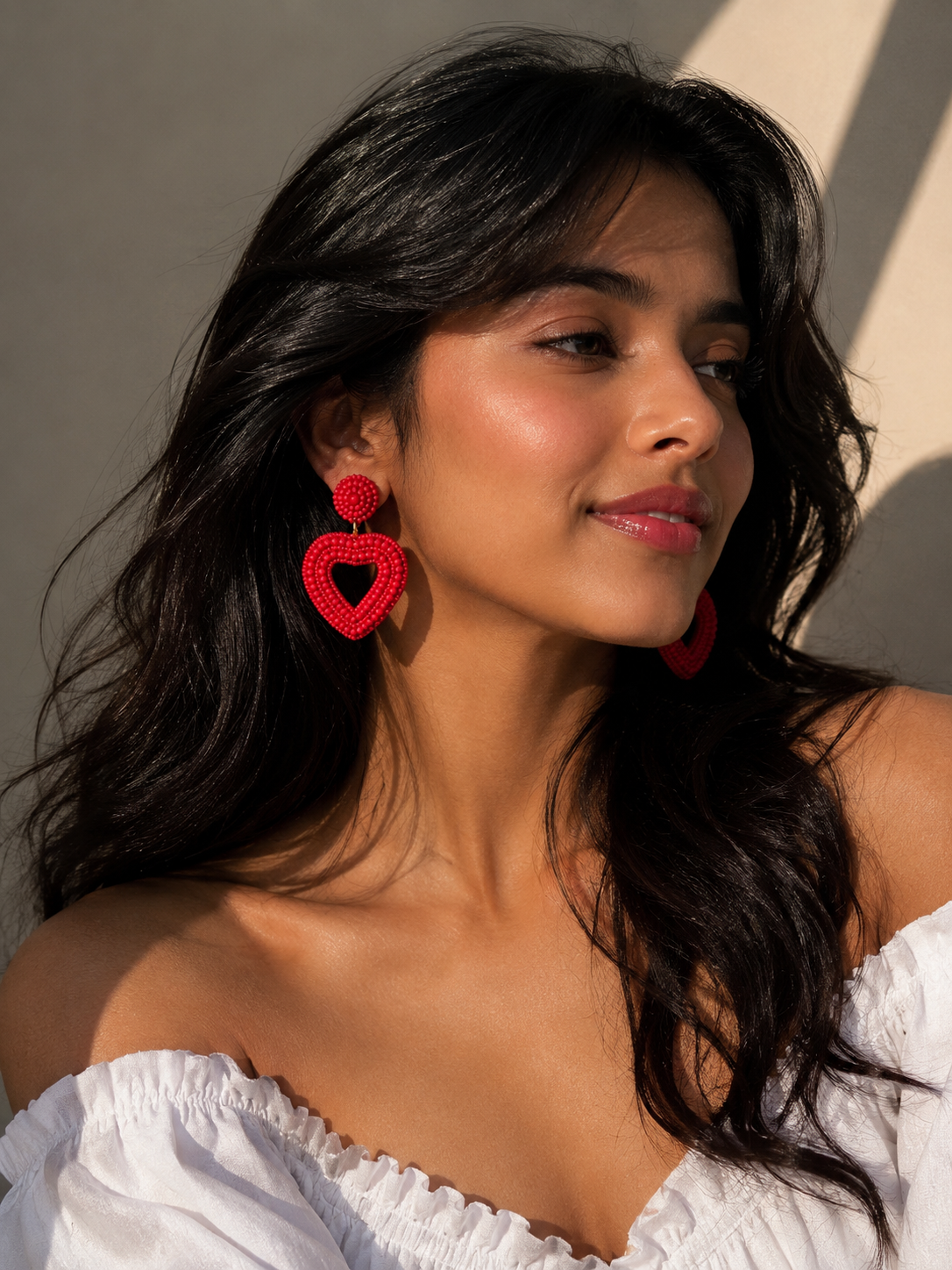 HANDMADE BEADED EMBROIDERY EARRING