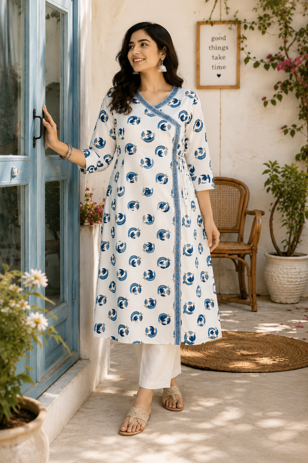 JUGNU - COTTON LONG KURTI