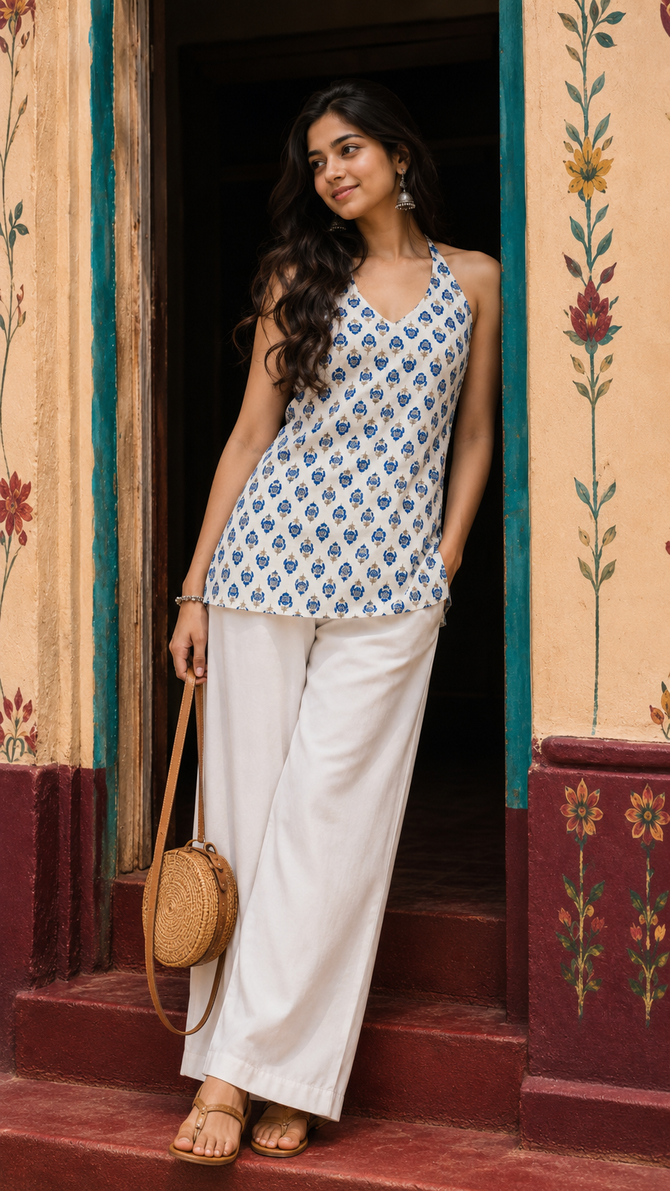 AAFAT - BACKLESS COTTON KURTI