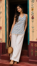 AAFAT - BACKLESS COTTON KURTI
