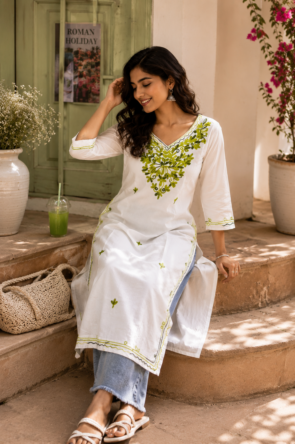 AFREEN - LONG COTTON KURTI